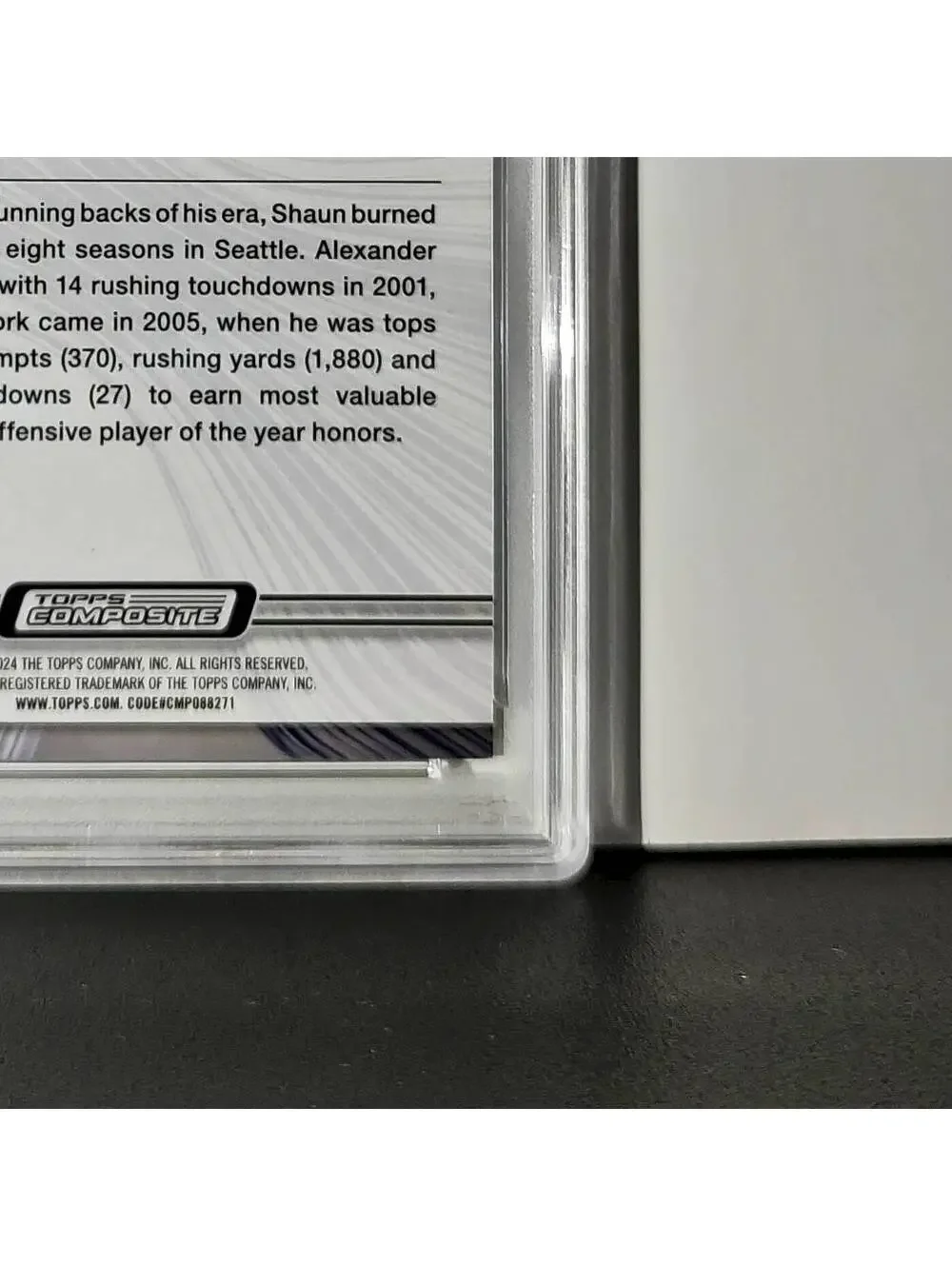 Shaun Alexander 2023 Topps Resurgence 071/200 #83 Yellow Surge PSA 9 Mint